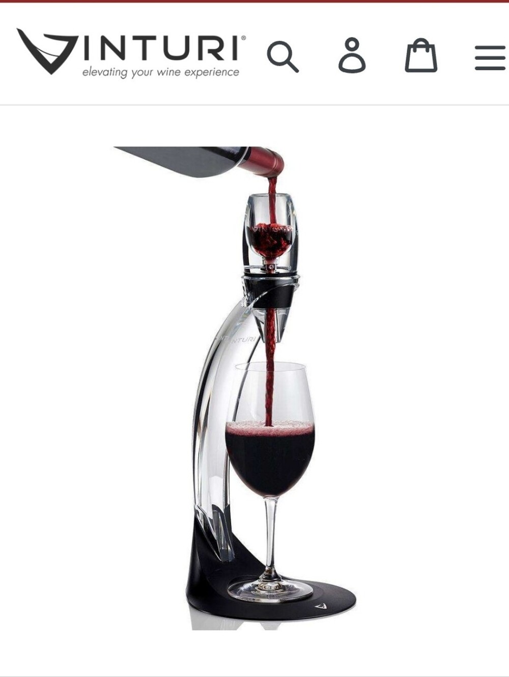 Vinturi Red Wine Aerator Tower Set With Extra Wine Aerator
